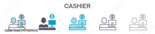 Cashier Element For Design Graphic - Multi Styles 