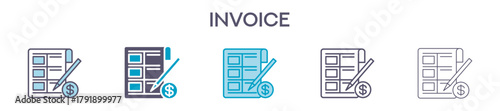 Invoice Element For Design Graphic - Multi Styles 