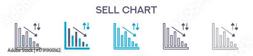 Trading Chart Element For Design Graphic - Multi Styles 