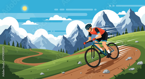 mountain bike in the mountains