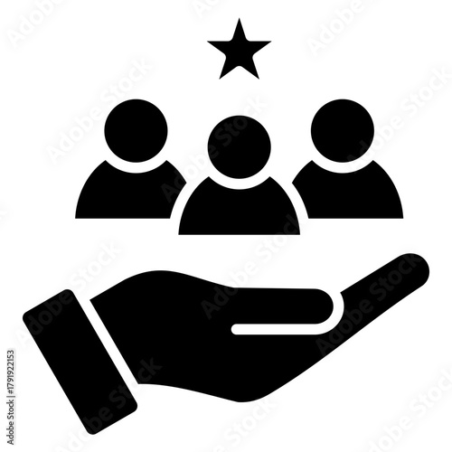 Leadership Skills glyph icon