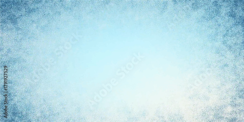 Vintage blue grunge paper texture with abstract winter snowflake and sky light design