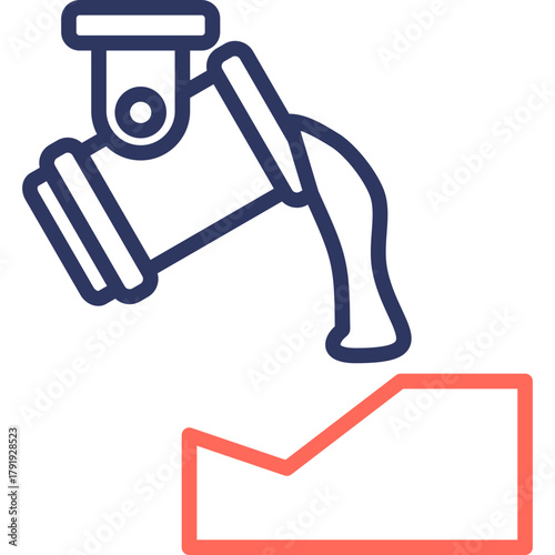 Steel Industry line color icon