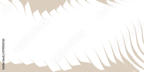 Abstract grunge vector illustration pattern with a black feather and copy space design. Old paper or carboard texture in subtle brown tones. Color old concrete wall texture background. Close up retro