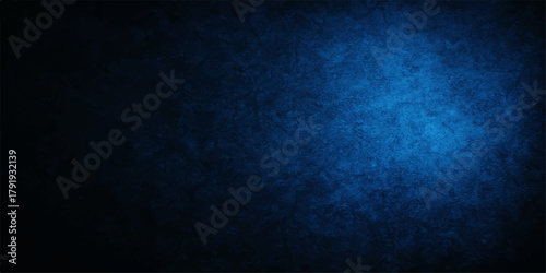 Dark blue grunge textured wall paper backdrop with vintage aged pattern design