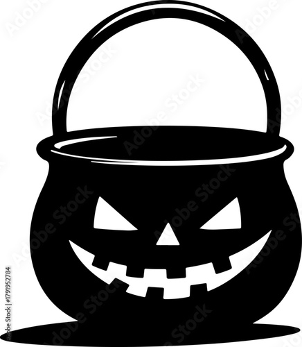 metal bucket vector illustration