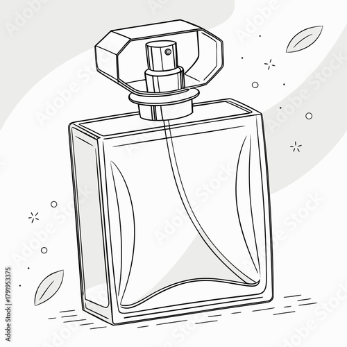 Elegant perfume bottle with a unique design