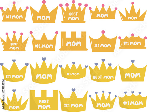 Mother's Day Crown Illustration