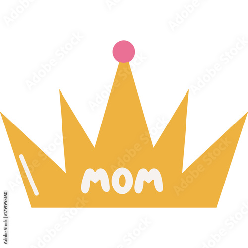 Mother's Day Crown Illustration