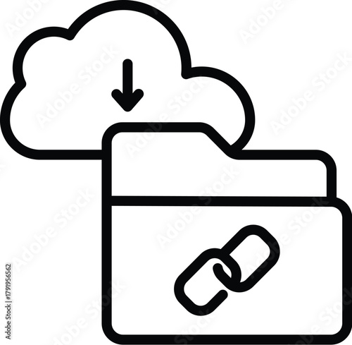 resource web icon in outline style