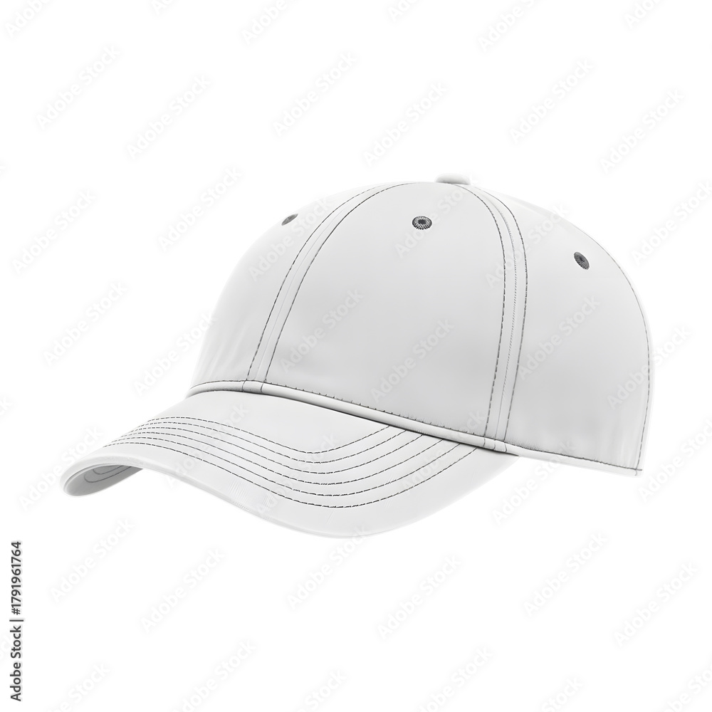 Fototapeta premium white courier baseball cap