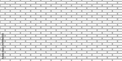 White brick wall faced exterior grunge masonry pavement construction rough concrete wall floor urban rectangle solid block texture background.	