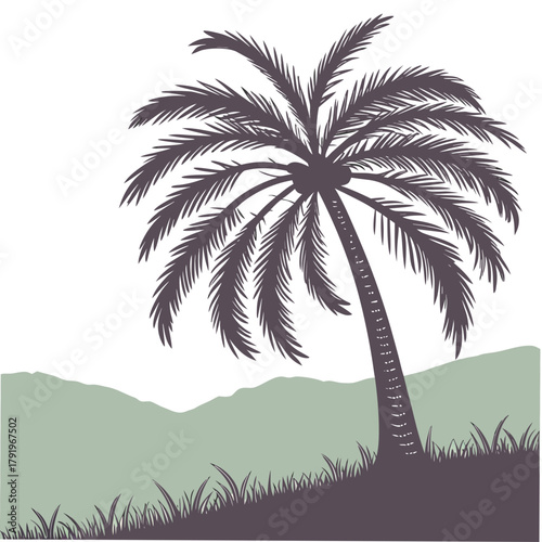 palm trees silhouette