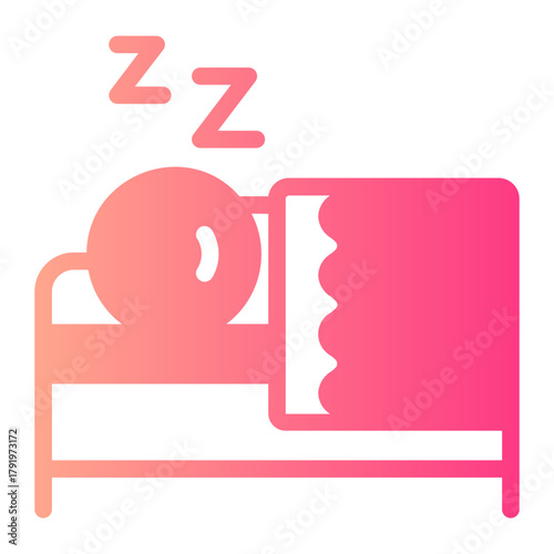 take a nap gradient icon