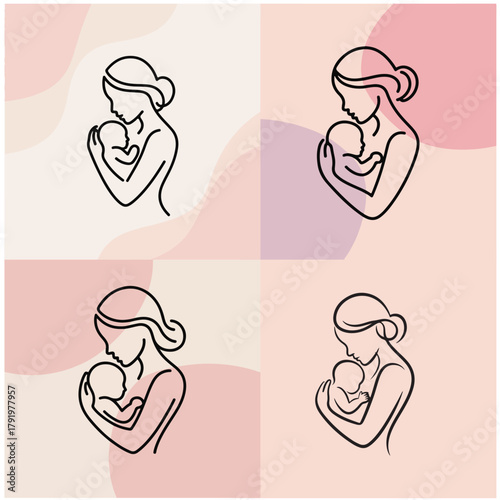 specila baby logo mom care