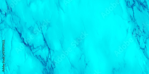 Vivid aqua cyan marble texture background with deep blue veining and glowing center for modern luxury design.