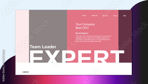 Modern Business Service Overview Presentation Slide with Layered Sphere Graphic