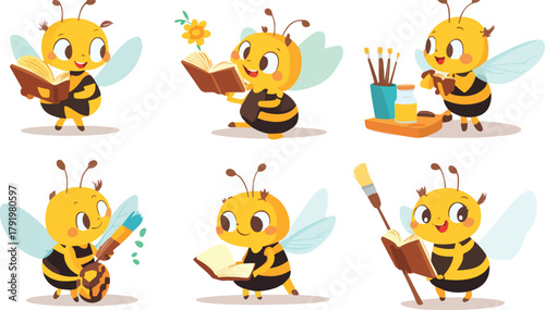 A vector illustration set of hands with different spooky Halloween gestures and cartoon emotions like a scary monster or witch, incorporating icons such as a pumpkin, ghost, bat, and black cat design