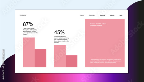 Modern Business Service Overview Presentation Slide with Layered Sphere Graphic