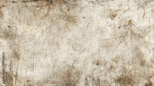 Grungy distressed white and brown metal texture with scratches and dirt Vector, illustration.