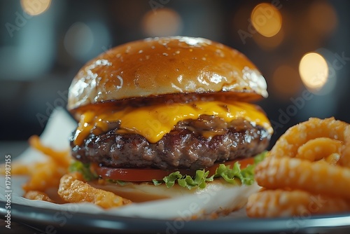 The Best Burger & Onion Rings in Town!