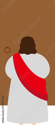 문 밖에 서 계시는 예수님