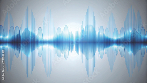 Sound Waveform Equalizer Digital Radio Vector background 