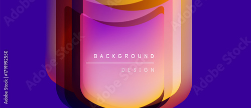 Abstract gradient design. Purple, orange hues blend. Modern, vibrant composition. Text reads background design. Simple, clean aesthetic.