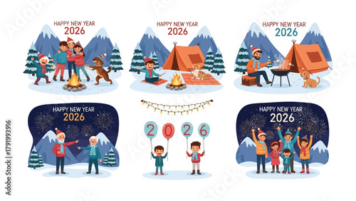 Happy New Year 2026: Celebrate the New Year with joy, embracing the thrill of fireworks under a starlit night. Happy New Year 2026, creating unforgettable memories