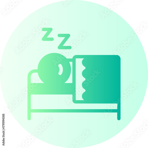 take a nap gradient icon