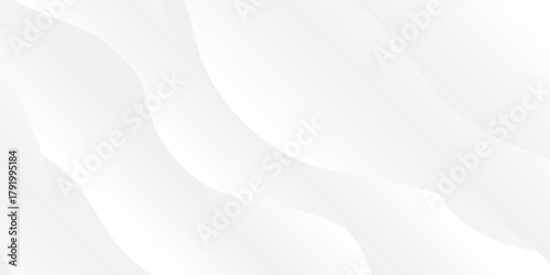 White abstract gray satin texture that is white silver fabric silk panorama background with beautiful soft blur pattern simple modern design art