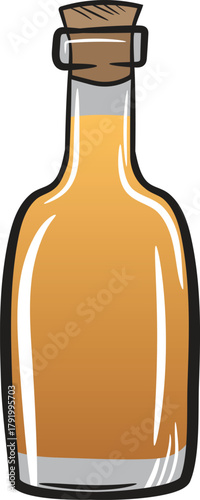 Rum Glass Vector with Western Vibe