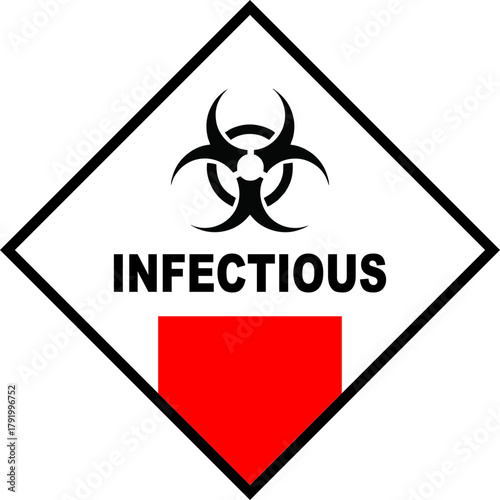 Vector illustration of infectious signs