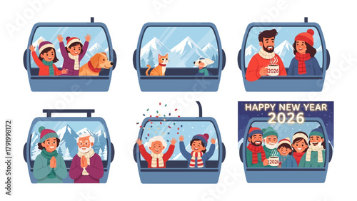 New Year 2026: The joyful scene of New Year celebration on the mountains