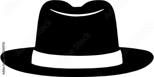 black hat isolated on white