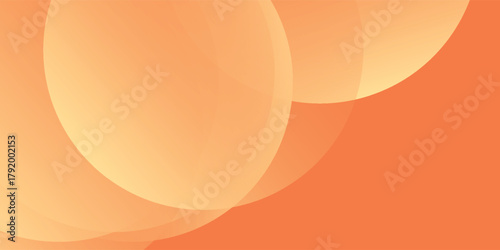 Abstract minimalist background orange and yellow gradations circle shape. design modern eps10