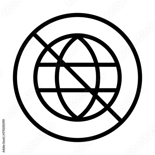 Offline Outline Icon