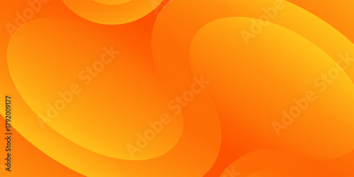 Abstract orange background with circles. Vector illustration