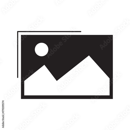 Image Gallery Icon Symbol. Premium Quality Isolated Image Gallery Icon Element In Trendy Style. Vector Illustration of Image, Photo and Album Meaning Concept.
