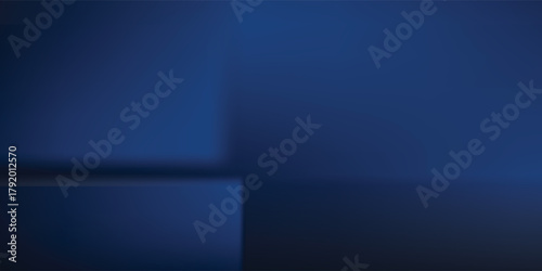 Dark blue gradient abstract background with smooth flowing curves and soft light effect. Elegant minimal vector design suitable vecor illustration eps10