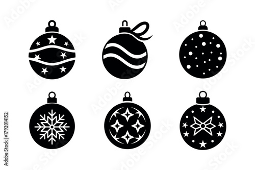 Winter Scarf Vector Icon Set – Warm Clothing Accessory Silhouette