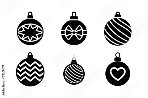 Winter Scarf Vector Icon Set – Warm Clothing Accessory Silhouette