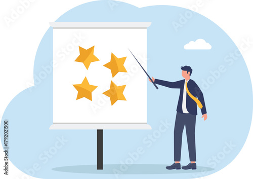  creating stars, illustration of the art of improving business performance
