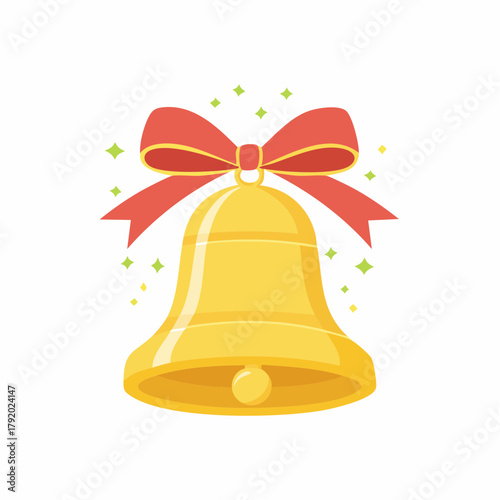 Cozy winter log cabin surrounded by snow-covered evergreen trees under a warm sunset sky, evoking a feeling of peace and tranquility in a picturesque natural landscape illustration