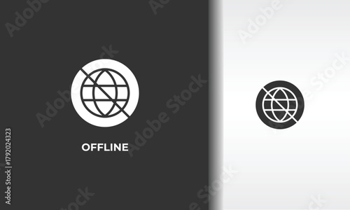 Offline Vector, Icon Or Logo Sign Isolated Symbol Illustration