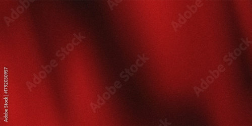 Red black grainy background with a noise color gradient and dark texture, ideal for banner header cover or backdrop design,copy space
