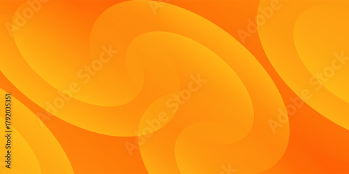 Abstract orange background with circles. Vector illustration