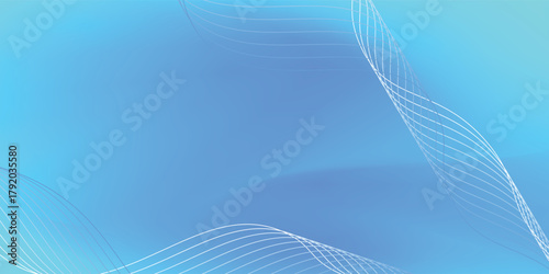 The background is in soft blue and pastel tones, lighter and brighter, creating a fresh and natural feel. vector illustration eps10