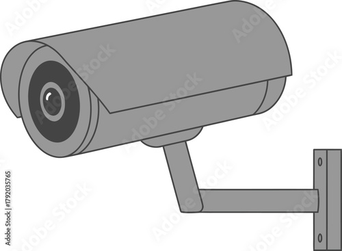 security camera isolated on white