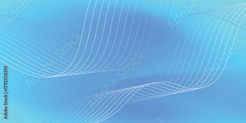 The background is in soft blue and pastel tones, lighter and brighter, creating a fresh and natural feel. vector illustration eps10